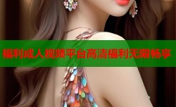 福利成人视频平台高清福利无限畅享